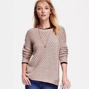 OLD NAVY Popcorn Stitch Long Sleeve Sweater Mauve